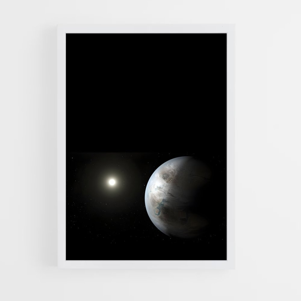 Poster Kepler et sa Lune (vue 3)